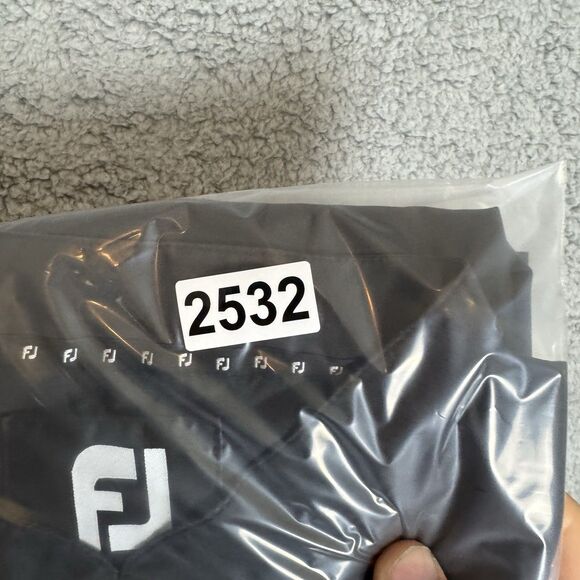 Footjoy Vest Men’s Large Black Windbreaker 1/4 Snap Button Sleeveless - Picture 9 of 9